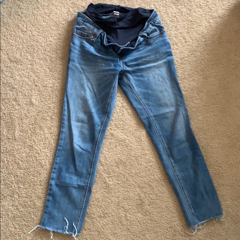 Old Navy Straight Leg Maternity Jeans
